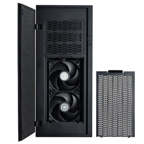Копус Cooler Master Silencio 652S () без БП, USB 3.0 x 2, USB 2.0 x 2, SD карт-ридер, фр. панель: предустановлены 2x120 мм вентилятора, задняя панель: предустановлен 120 мм вентилятор SIL-652-KKN2 SIL-652-KKN2