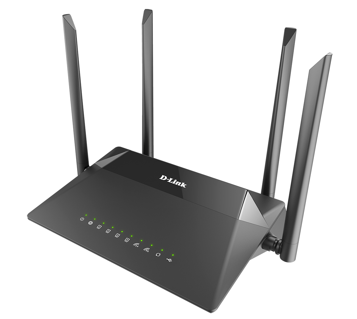 Маршрутизатор D-Link Wireless AC1300 2x2 MU-MIMO Dual-band Gigabit Router with 1 10/100/1000Base-T WAN port, 4 10/100/1000Base-T LAN ports and USB 3.0 port DIR-853/URU/R3A DIR-853/URU/R3A