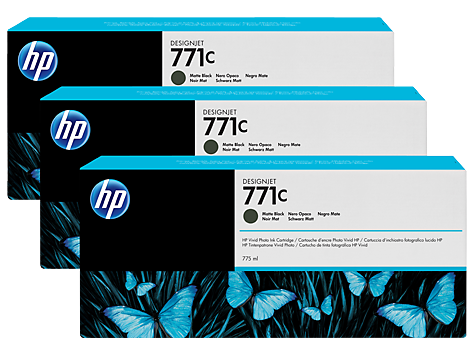Картридж HP 771C Matte Black для Designjet Z6200 3х775-ml B6Y31A B6Y31A