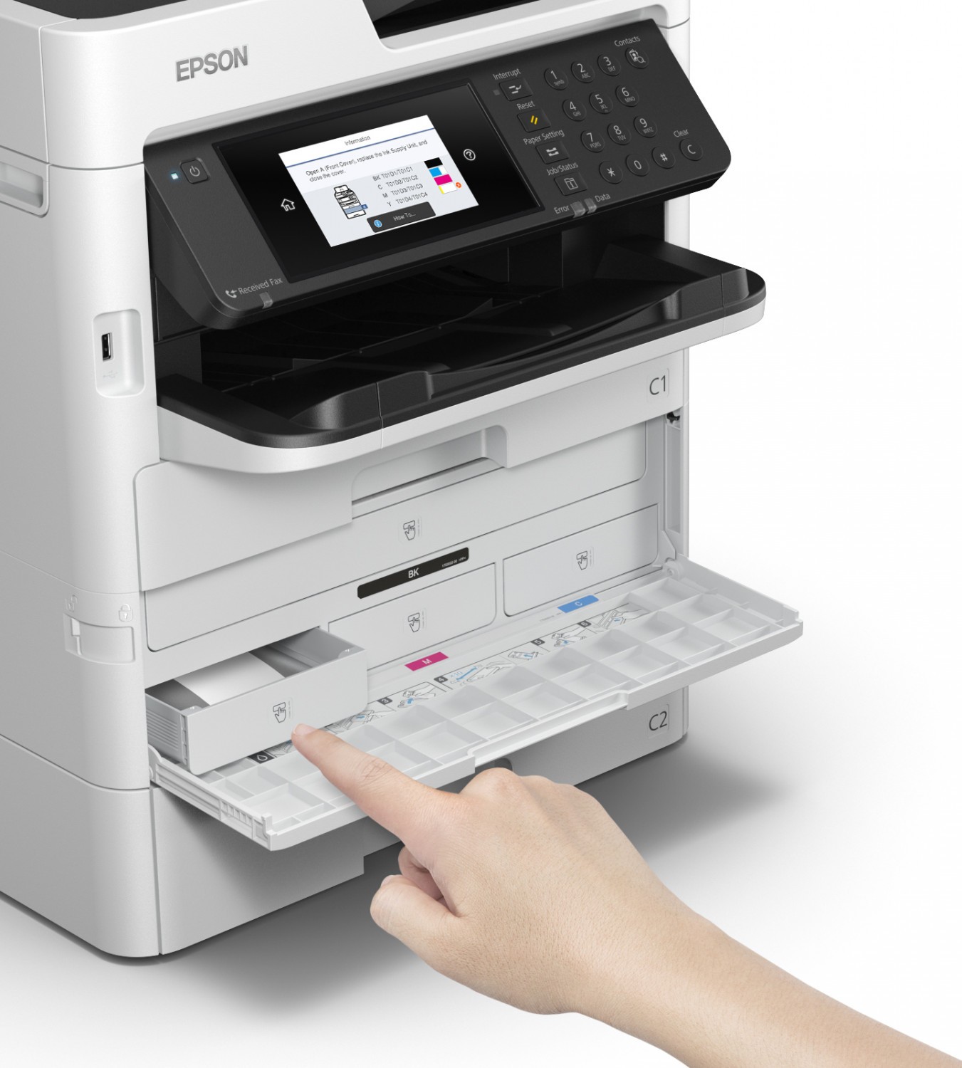МФУ Epson WorkForce Pro WF-C579RDWF + Extra Tray  цвет. А4 34 стр/мин C11CG77401BU C11CG77401BU