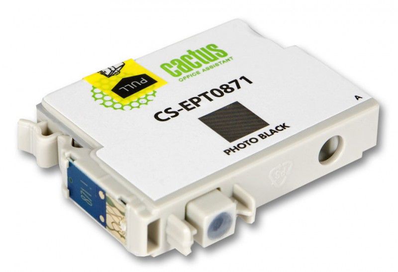 Картридж Cactus струйный CS-EPT0871 черный для Epson Stylus Photo R1900 (13.8мл) CS-EPT0871 CS-EPT0871