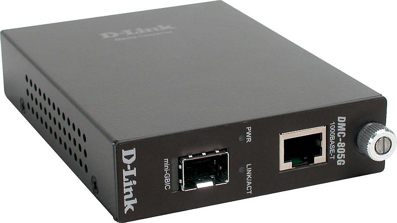 Медиаконвертер D-Link Media Converter with 1 1000Base-T port and 1 1000Base-X SFP port DMC-805G/A11A DMC-805G/A11A