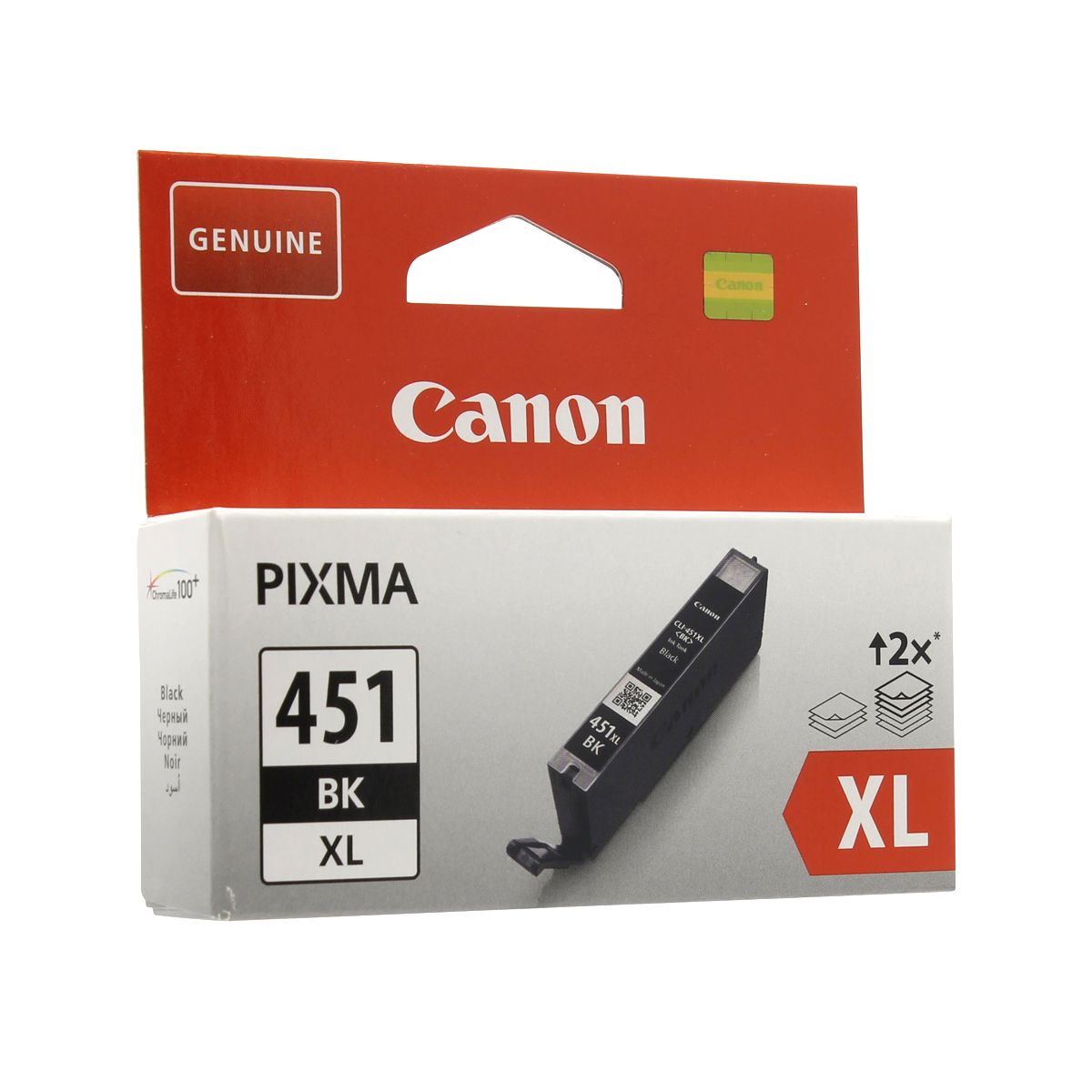Картридж струйный Canon CLI-451XL черный BK для PIXMA iP7240/MG6340/5440/6440 (5565 стр.) 6472B001 6472B001