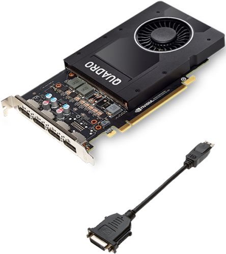 Профессиональный видеоускоритель NVIDIA  PCI-E  DDR5 PNY  Quadro P2000 (VCQP2000-PB) VCQP2000-PB
