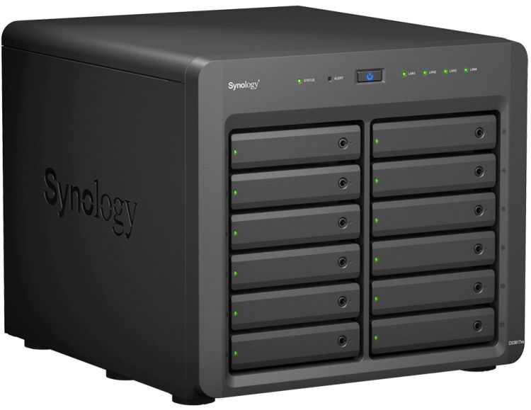 Сетевой RAID-накопитель Synology RAID0,1,10,5,6/up to 12hot plug SATA/2xUSB3.0/4GigEth(2x10Gb opt)/iSCSI/2xIPcam(up to 75) DS3617XS DS3617XS
