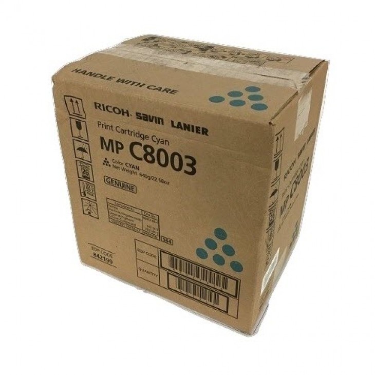 Тонер-картридж Ricoh тип MPC8003 голубой для Ricoh MPC6503/8003SP (26000стр) 842195 842195