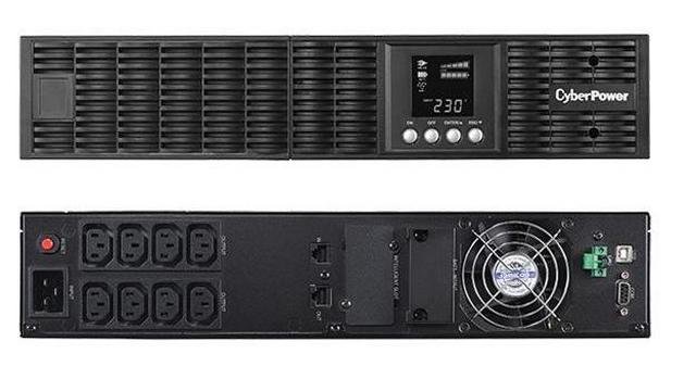 Источник бесперебойного питания CyberPower 1PE-C000168-00G on-line 2000VA/1800W USB/RS-232/EPO/SNMPslot/RJ11/45/ext.battery (8 IEC) OLS2000ERT2U OLS2000ERT2U