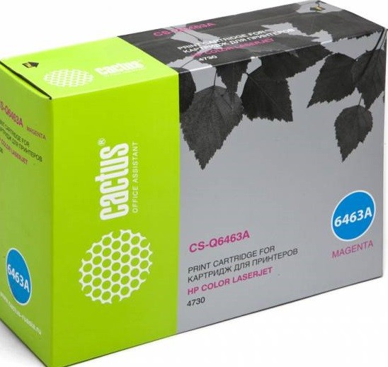 Тонер-картридж Cactus CS-Q6463AR пурпурный для HP CLJ 4730 (12000стр.) CS-Q6463AR CS-Q6463AR