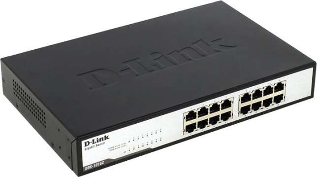 НеИсп. Неуправляемый коммутатор D-Link с 16 портами 10/100/1000Base-T (DGS-1016C) НеИсп. DGS-1016C