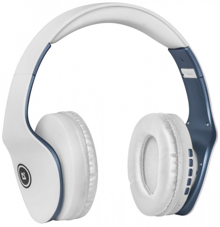Гарнитура Defender беспроводная FreeMotion B525 белый+синий, Bluetooth 63526 63526 #1