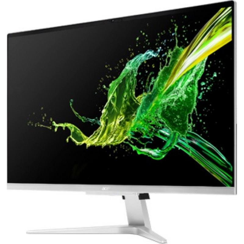 Моноблок Acer Aspire C27-962 27" Full HD i3 1005 G1 (1.2)/4Gb/SSD256Gb/MX130 2Gb/Endless/GbitEth/WiFi/BT/135W/клавиатура/мышь/серебристый 1920x1080 DQ.BDQER.006 DQ.BDQER.006