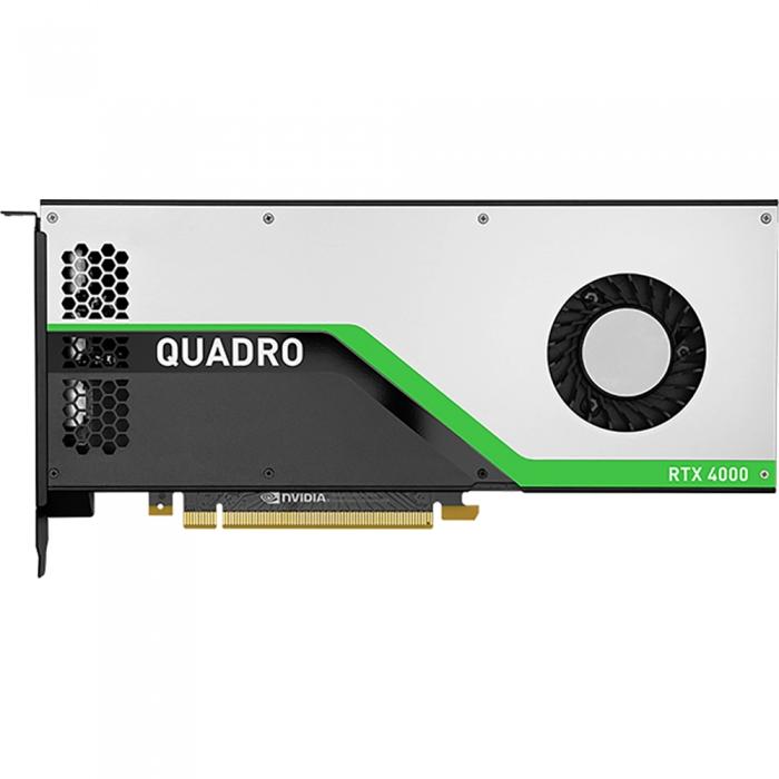 Видеокарта PNY NVIDIA Quadro RTX4000 PCI-Express x16 Gen 3.0 8 GB GDDR6X 256-bit, SLI , HDCP 2.2, HEVC and HDMI 2.0b support, RTL VCQRTX4000-PB VCQRTX4000-PB