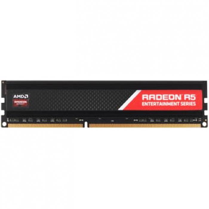 Модуль памяти AMD 4GB Radeon™ DDR3 1600 DIMM R5 Entertainment Series Black Gaming Memory Non-ECC, CL9, 1.5V, Heat Shield, RTL R5S34G1609U1S R5S34G1609U1S