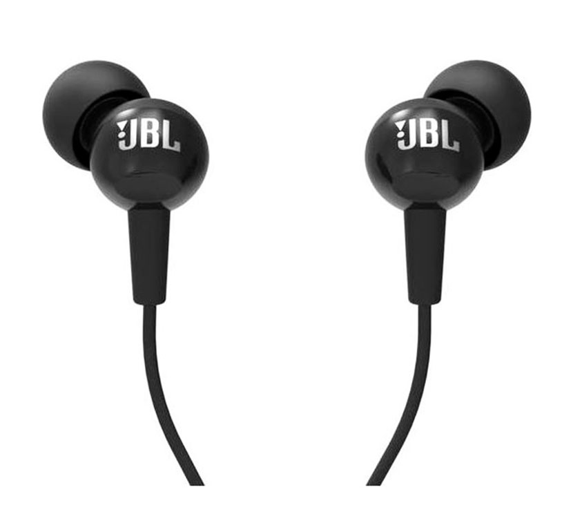 Гарнитура вкладыши JBL C100SIU 1.2м черный проводные (в ушной раковине) JBLC100SIUBLK JBLC100SIUBLK
