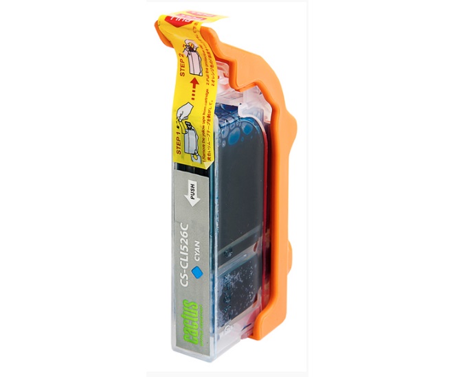 Картридж Cactus струйный CS-CLI526С голубой для Canon PIXMA iP4850/MG5250/MG5150/iX6550/MX885 (500ст CS-CLI526С CS-CLI526С