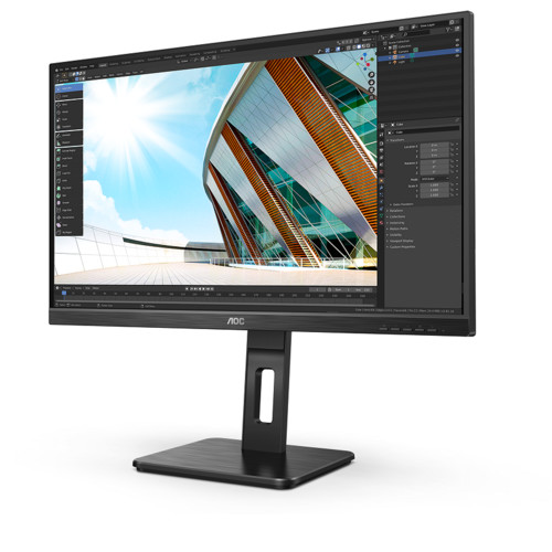 Монитор AOC 27" Q27P2Q 2560x1440 75Hz IPS LED 16:9 4ms D-Sub HDMI DP 4*USB3.2 50M:1 1000:1 178/178 300cd HAS Pivot Tilt Swivel Speakers Black   Q27P2Q Q27P2Q #2