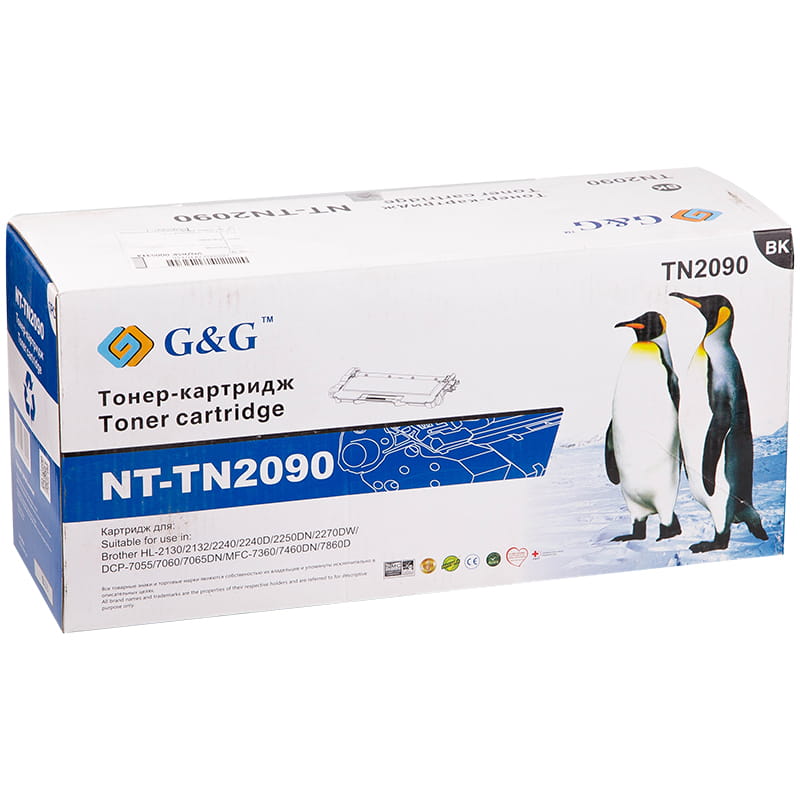 Тонер-картридж G&G для Brother HL-2130/2132/2240/2250 DCP-7057 MFC-7360/7860 (1200 стр) NT-TN2090 NT-TN2090