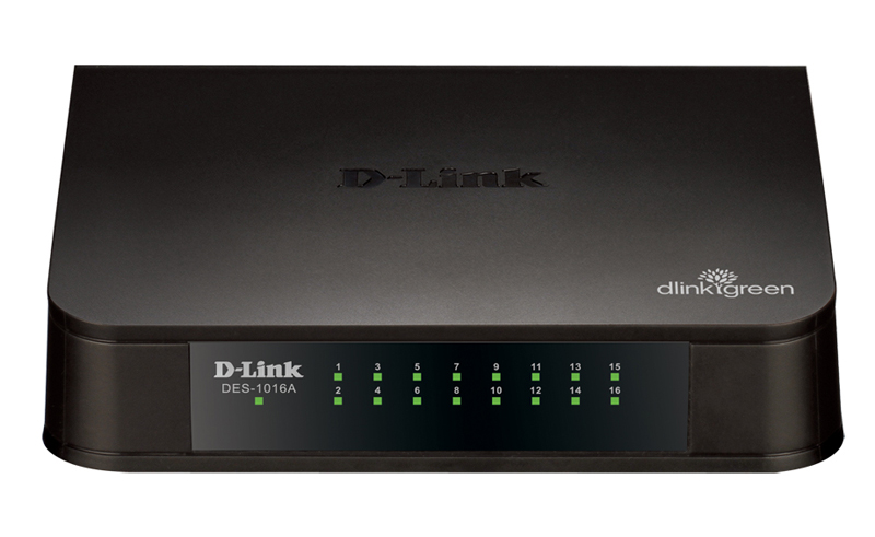 Коммутатор D-Link L2 Unmanaged Switch with 16 10/100Base-TX ports DES-1016A/E1B DES-1016A/E1B