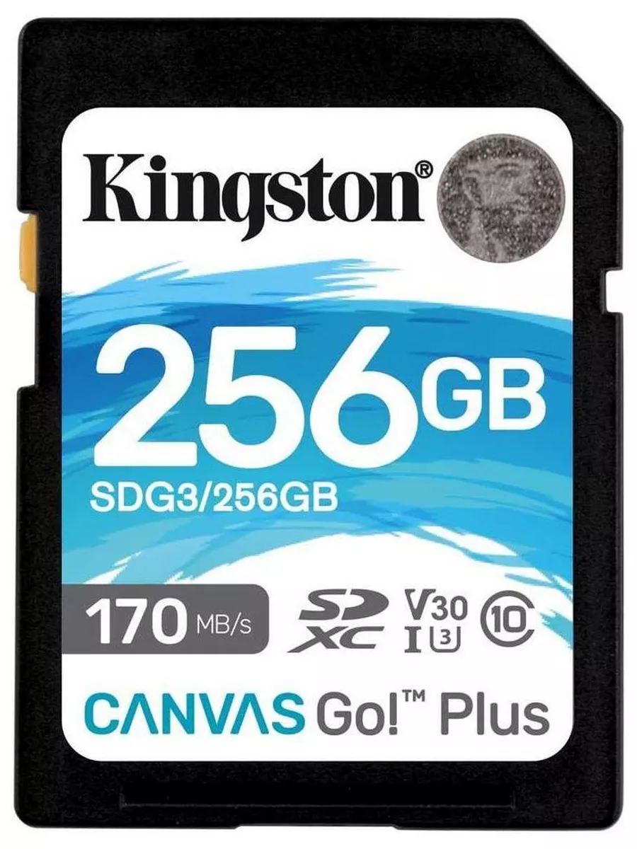 Карта памяти Kingston SDG3/256GB 256Gb,SDXC,Class10,Canvas Go! Plus SDG3/256GB SDG3/256GB