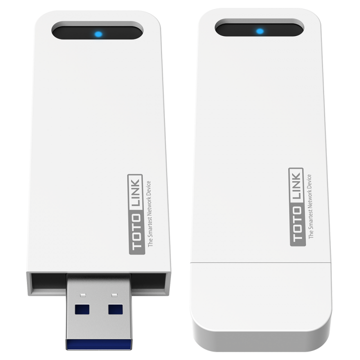 Адаптер TOTOLINK Беспроводной двухдиапазонный USB AC1300 с поддержкой стандартов IEEE 802.11ac/a/b/g/n, до 400Мбит/с в диапазоне 2.4ГГц, до 867Мбит/с в диапазоне 5ГГц, общая скорость до 1300Мбит/с, поддержка MU-MIMO, USB3.0, клавиша WPS A2000USM A2000USM