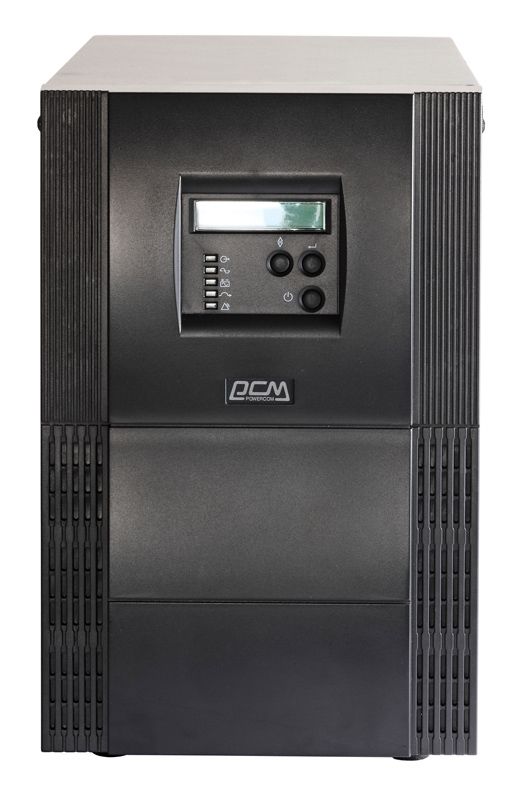 Источник бесперебойного питания Powercom Vanguard, On-Line, 1000VA/900W, Tower, 2*EURO, LCD, Serial+USB, SmartSlot, подкл. доп. батарей VGS-1000XL VGS-1000XL