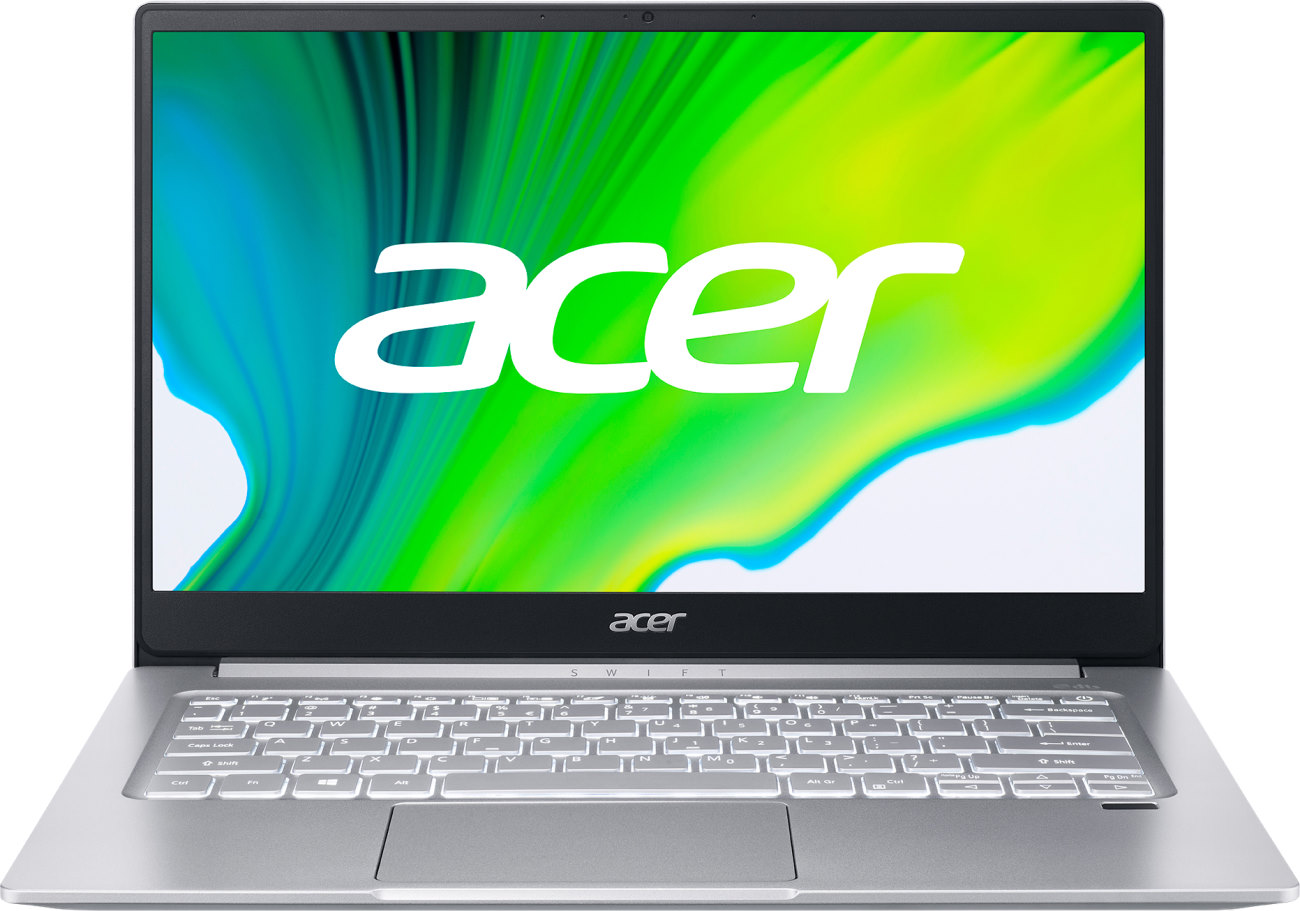 Ультрабук Acer Swift 3 SF314-59-54DZ 14"FHD (1920x1080) IPS, i5-1135G7, 8GB DDR4, 512GB SSD, Iris XE, WiFi, BT, FPR, HD Cam, 56Wh, 65W, Win 10 Pro64, 3Y CI, Silver, 1.19kg NX.A5UER.009 NX.A5UER.009
