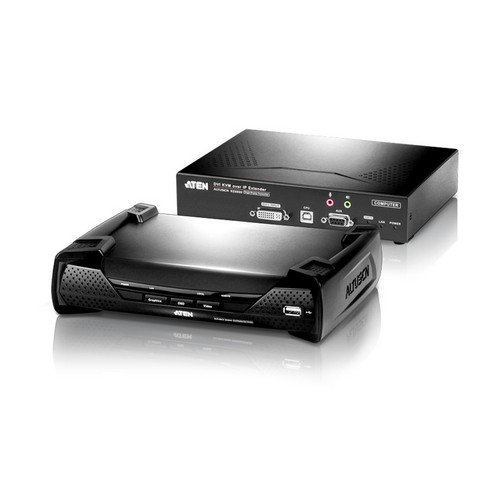 Удлинитель ATEN KVM USB DVI+AUDIO+RS232, 100 м через switch, 1xUTP Cat5e, 2 спец.шнура, 2xБ.П.220> 5V KE6900-AX-G KE6900-AX-G