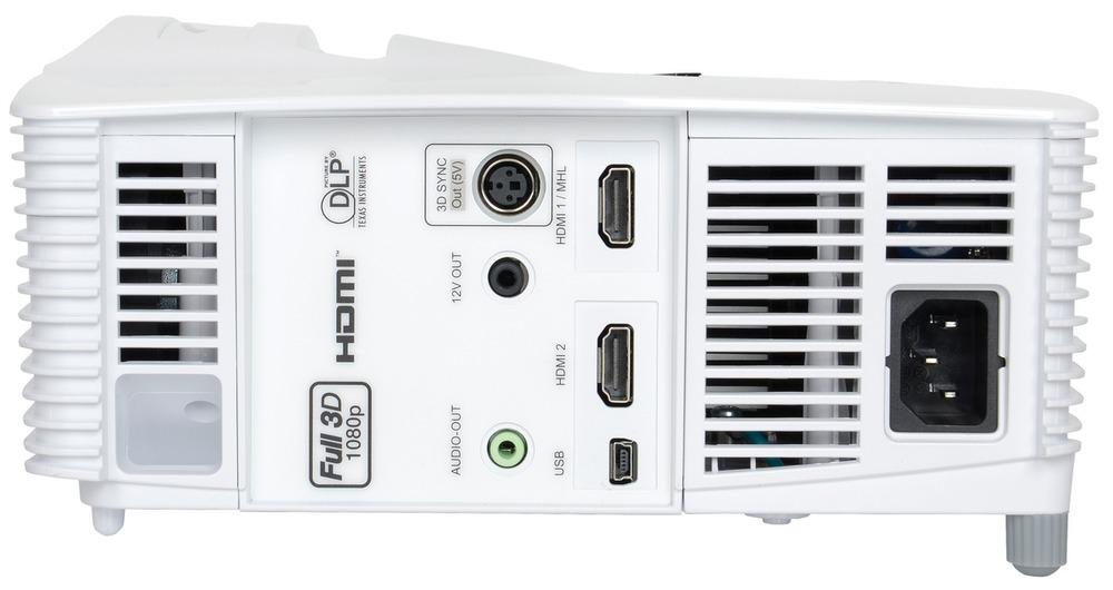 Проектор Optoma EH200ST Full 3D; DLP, Full HD (1920x1080), FULL 3D, 3000 ANSI Lm, 20000:1;16:9; (0.49:1 - фикс.);HDMI v1.4 x2+MHL v1.2; Audio Out 3.5mm;12V Trigger;3D-Sync; USB Service;10W.; 26 dB;белый 95.8ZF01GCOE.LR 95.8ZF01GCOE.LR #1