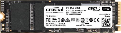 Твердотельный накопитель Crucial SSD NVMe P1 500GB 3D NAND M.2 CT500P1SSD8 CT500P1SSD8