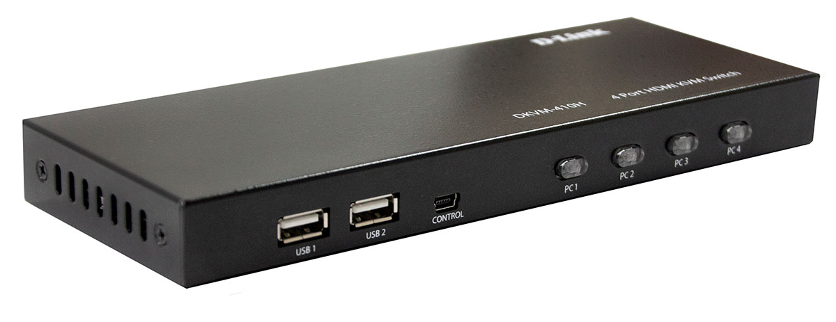Переключатель D-Link  4-портовый KVM-переключатель с портами HDMI и USB DKVM-410H/A2A DKVM-410H/A2A