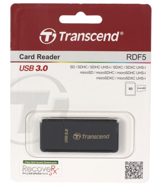 Картридер Transcend TS-RDF5K USB 3.0,SDXC,microSDXC TS-RDF5K TS-RDF5K