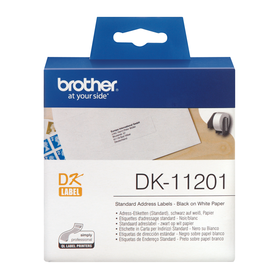 Этикетки Brother DK11201 самоклеящиеся бумажные   белые 29х90 мм (400 шт.) DK11201 DK11201 #4