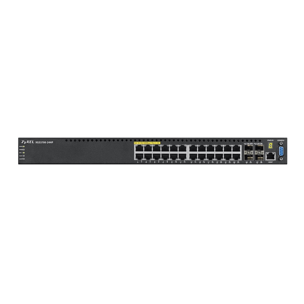 Коммутатор ZYXEL управляемый High PoE L2+ 24 Gigabit Ethernet и 4 слота 10G SFP+ XGS3700-24HP-ZZ0101F XGS3700-24HP-ZZ0101F #3