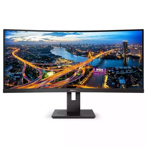 Монитор Philips 34" изогнутый 3440x1440 100Гц VA W-LED 21:9 5ms(GtG) HDMI DP USB-C USB-B 4*USB3.2 RJ45 80M:1 3000:1 178/178 300cd Tilt Speakers Black 346B1C/00 346B1C/00