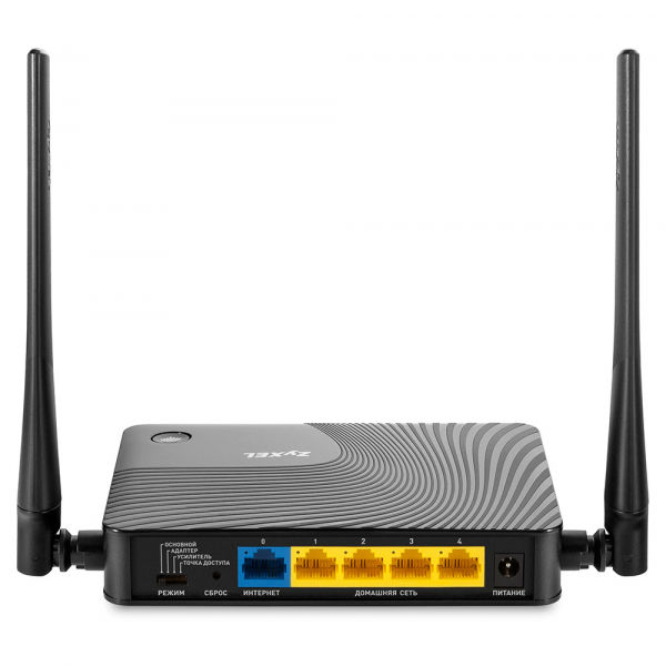 Интернет-центр Zyxel 300Mbps 802.11n, 4xLan 10/100, 1xWan 10/100, 2xAnt. 3dBi Keenetic Lite III Keenetic Lite III