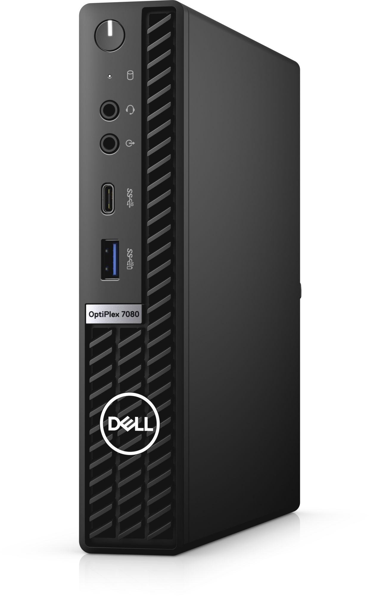 Компьютер Dell Optiplex 7080 Micro i7 10700 (2.9)/16Gb/SSD512Gb/UHDG 630/Windows 10 Professional/GbitEth/WiFi/BT/180W/клавиатура/мышь/черный 7080-6918 7080-6918
