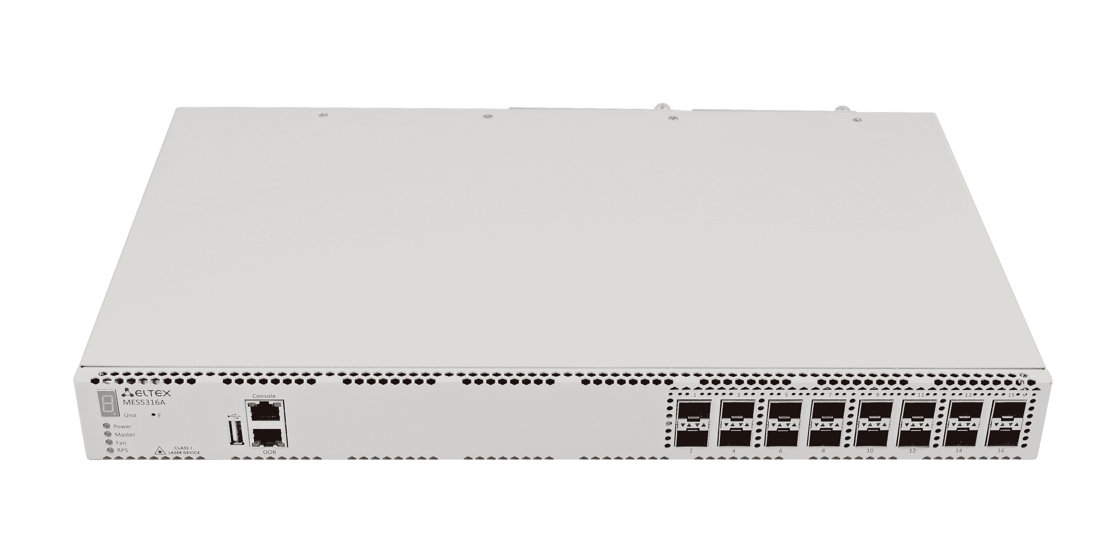 Коммутатор Eltex  1x10/100/1000BASE-T (ООВ), 16x10GBASE-R (SFP+)/1000BASE-X (SFP), коммутатор L3, 2 слота для модулей питания MES5316A MES5316A #4