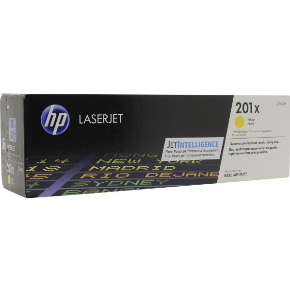 Тонер-картридж HP 201X желтый для HP CLJ Pro M252/M277 (2300стр.) CF402X CF402X