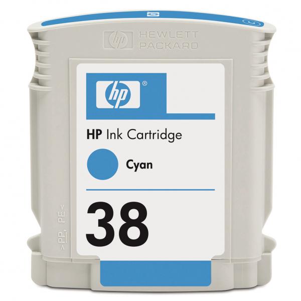 Картридж струйный HP №38 голубой для HP PS Pro B9180 C9415A C9415A