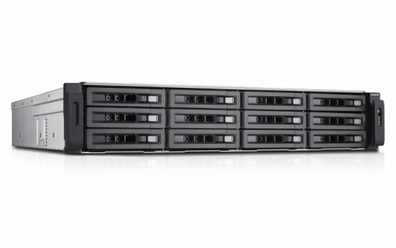 Сетевой RAID-накопитель QNAP 12 отсеков для HDD, ECC-память,19", два блока питания. Intel Xeon E3-1200 v3 3,4 ГГц, 4ГБ TS-EC1280U-RP TS-EC1280U-RP