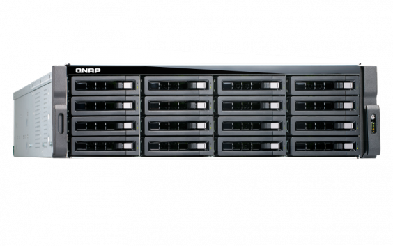 Сетевой RAID-накопитель QNAP 16 отсека для HDD, четыре порта 10 GbE (SFP+), стоечное исполнение, два блока питания TDS-16489U-SA2 TDS-16489U-SA2
