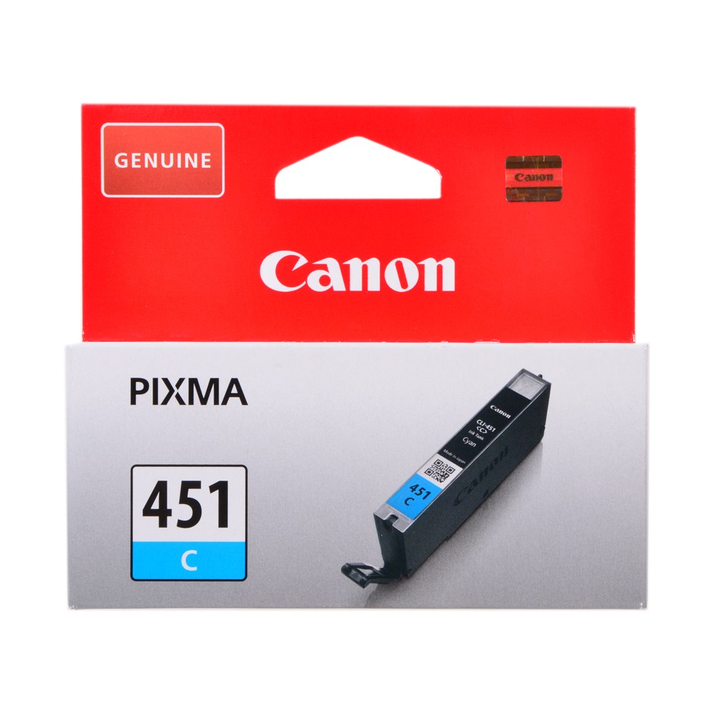 Картридж струйный Canon CLI-451 голубой C для PIXMA iP7240/MG6340/5440/6440 (345 стр.) 6524B001 6524B001