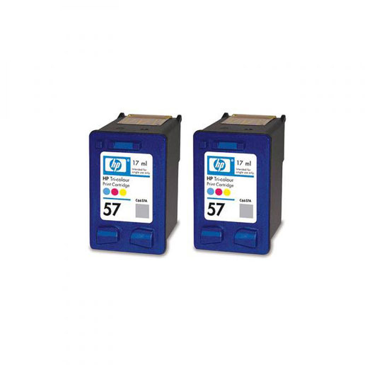 Картридж струйный HP №57 многоцветный x2уп. для HP DJ 5550/450 PS7150/7350/7550 C9503AE C9503AE