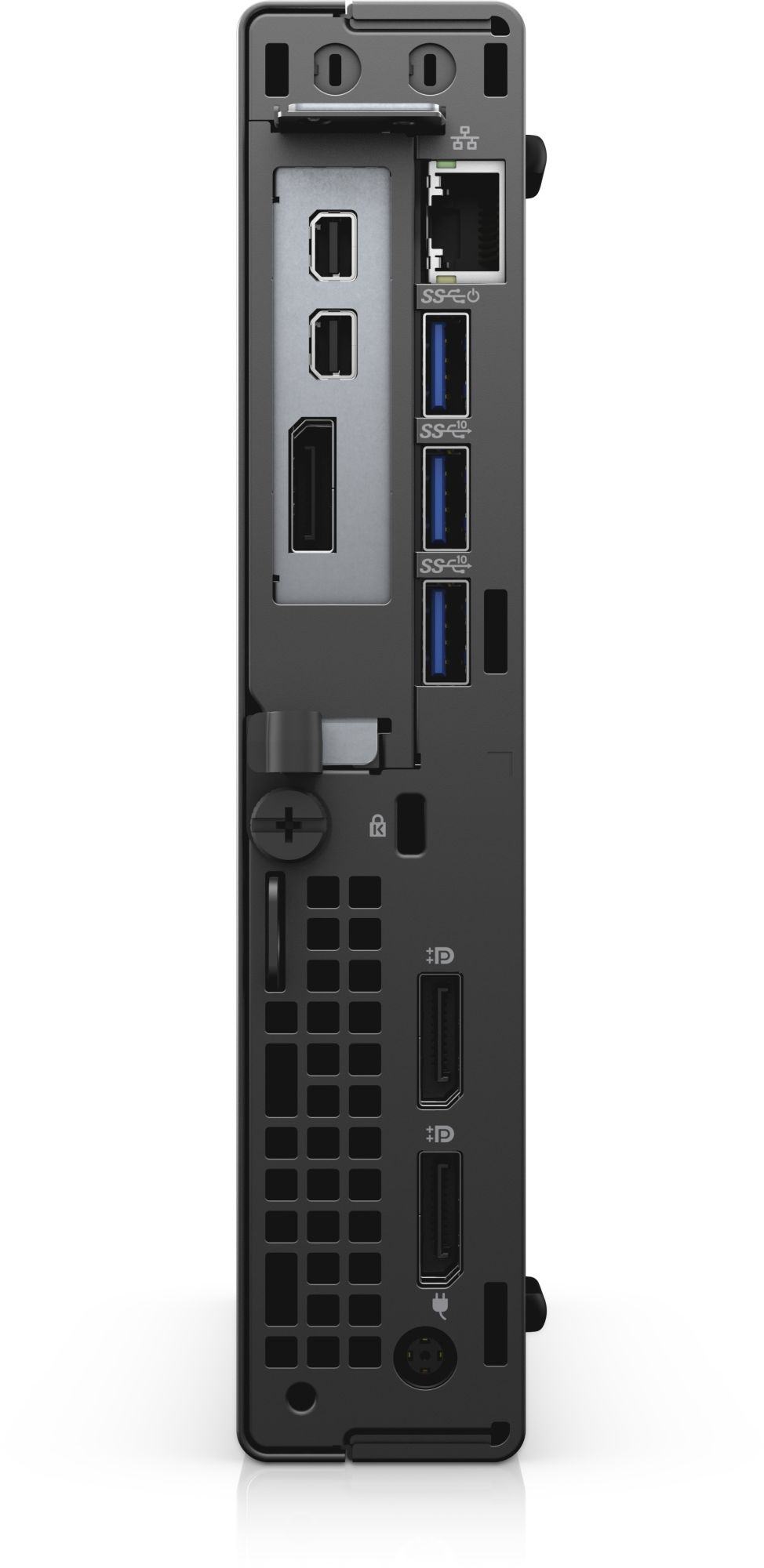 Компьютер Dell Optiplex 7080 Micro i7 10700 (2.9)/16Gb/SSD512Gb/UHDG 630/Windows 10 Professional/GbitEth/WiFi/BT/180W/клавиатура/мышь/черный 7080-6918 7080-6918