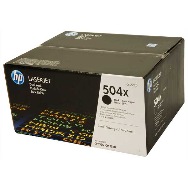 Картридж HP CE250XD для СLJ CM3530/CP3525 (2х10500 стр) (двойная упаковка) Black (CE250XD) CE250XD