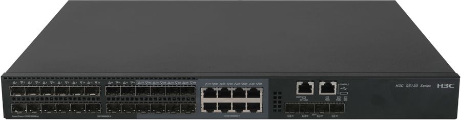 Коммутатор H3C  L2 Ethernet Switch with 24*10/100/1000BASE-T Ports and 4*1G/10G BASE-X SFP Plus Ports,(AC) LS-5130S-28S-EI-GL LS-5130S-28S-EI-GL