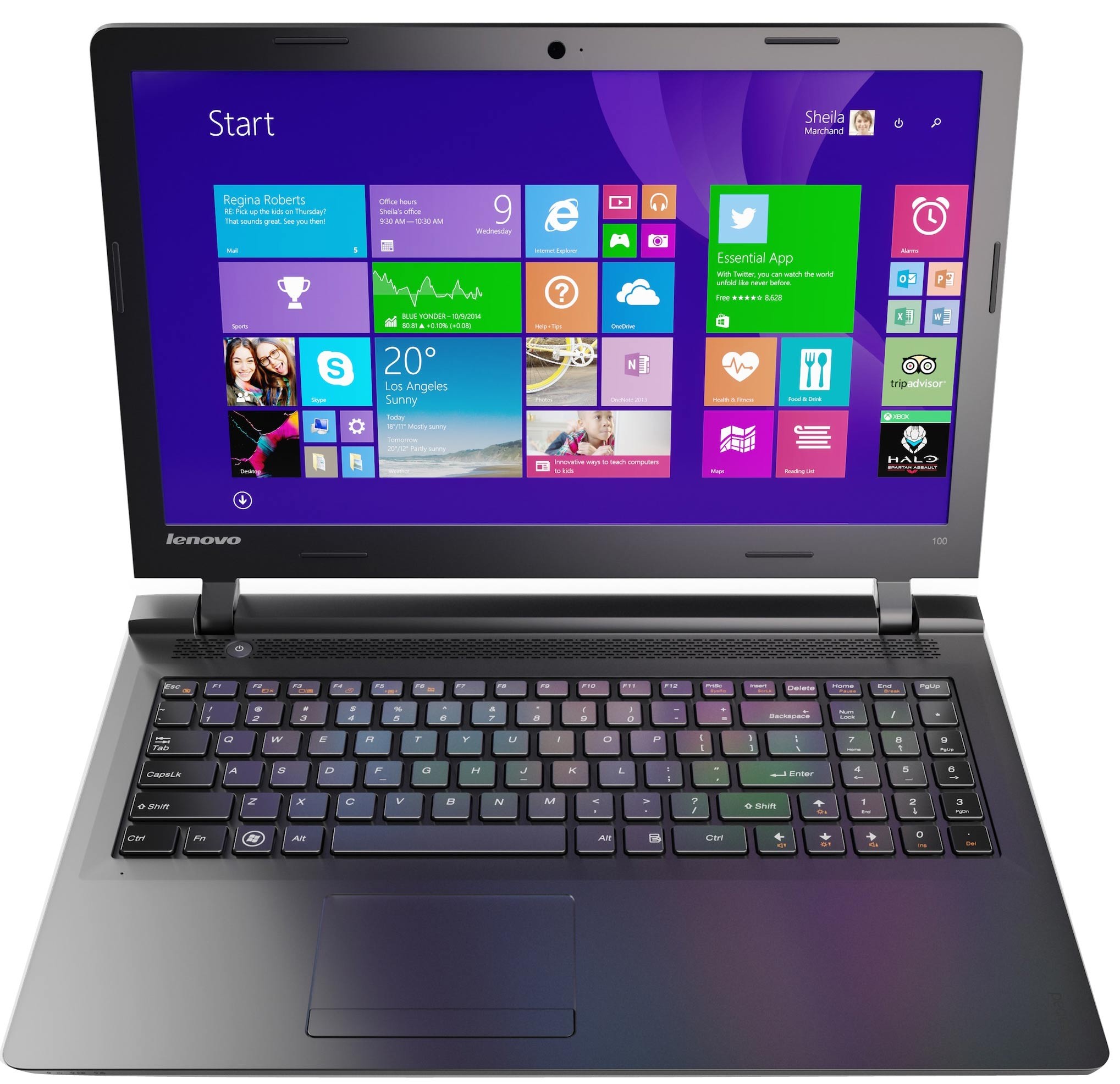 Ноутбук Lenovo IdeaPad 100-15IBD black 15.6" HD i3-5005U/4Gb/500Gb/noDVD/W10 (80QQ003URK) 80QQ003URK