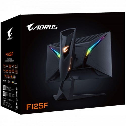 Монитор Gigabyte 24.5" AORUS Gaming monitor (IPS, 1920x1080, HDMI+HDMI+DP, 0.4ms, 178°/178°, 400 cd/m, 100M:1, 1000:1, 2xUSB3.0), RTL FI25F-EK FI25F-EK