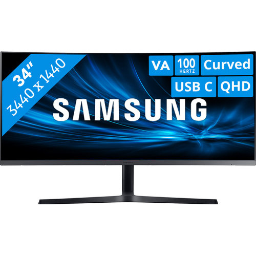 Монитор Samsung 34" Curved C34H890WGR серебристый VA LED 21:9 HDMI матовая HAS Pivot 300cd 178гр/178гр 3440x1440 DisplayPort Ultra HD 2K (1440p) USB 7.9кг LC34H890WGRXEN LC34H890WGRXEN