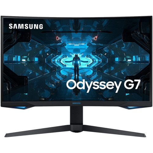 Монитор Samsung 27" C27G75TQSI VA QLED изогнутый GAMING-монитор Odyssey G7 2560x1440 1ms 2500:1 600cd 178/178 HDMI 2*DP USB-hub 240Hz G-Sync HDR600 HAS Pivot Black LC27G75TQSIXCI LC27G75TQSIXCI